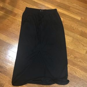 Black long skirt